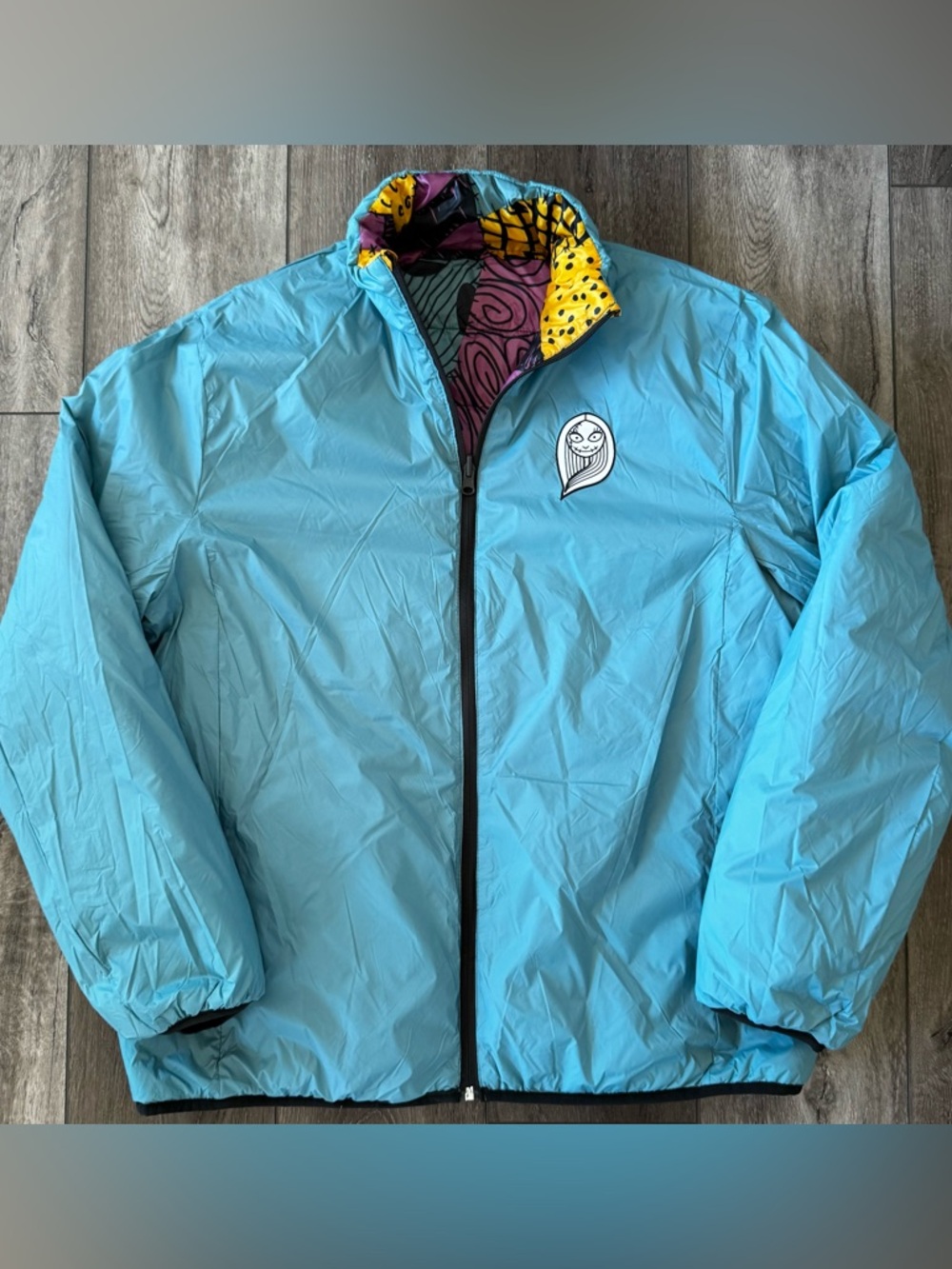 Disney Nightmare Before Christmas Sally Reversible Puffer Jacket Adult SZ LARGE - Picture 11 of 13